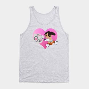 Chell Crossing - Companion Cube Tank Top